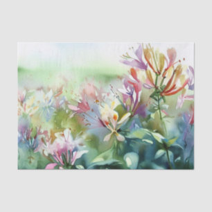 Field of Flowers-Honeysuckle (A) Watercolor  Tissue Paper