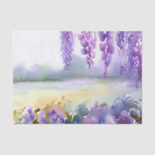 Field of Flowers-Wisteria (C) Watercolor  Tissue Paper
