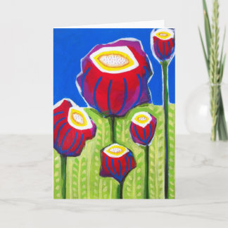 "Field of Funky Flowers" Card