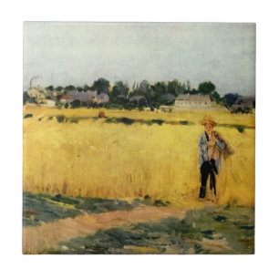 Field of Grain (by Berthe Morisot) Tile