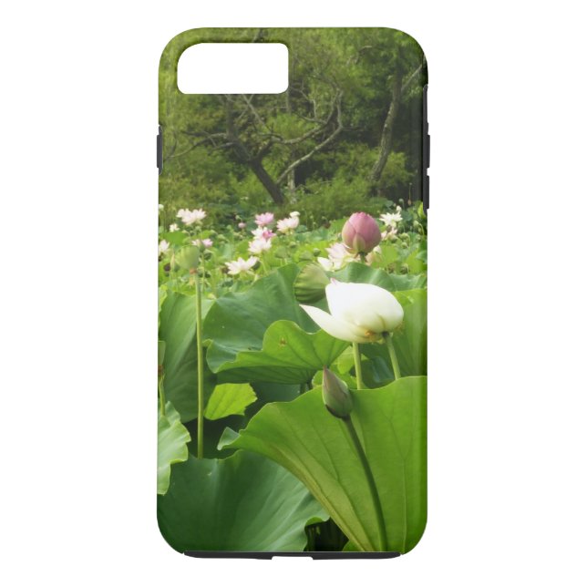 Field of Lotus Flowers Summer Garden Case-Mate iPhone Case (Back)