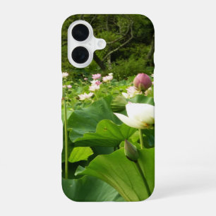 Field of Lotus Flowers Summer Garden iPhone 16 Case