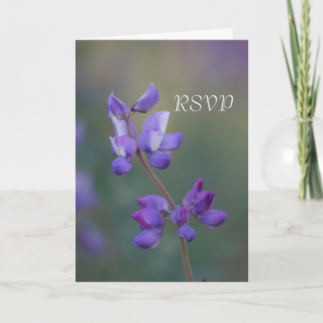 Field of Lupine RSVP Invitation (Front)