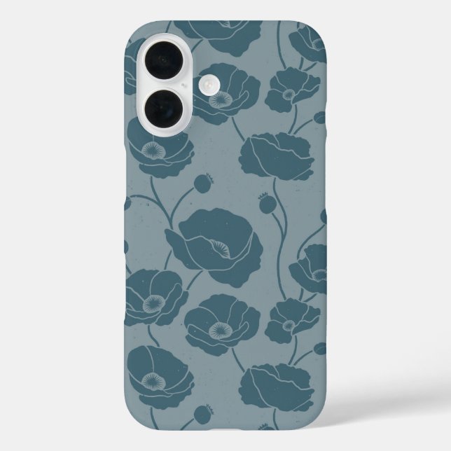 Field of Poppies blues Case-Mate iPhone Case (Back)