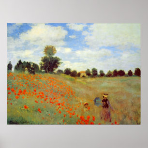 Field of Poppies, Claude Monet Poster