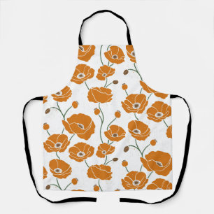 Field of Poppies orange Apron