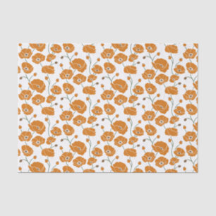 Field of Poppies orange Tissue Paper