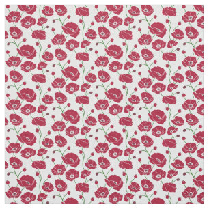Field of Poppies red Fabric