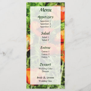 Field of Red Poppies Menu... Menu