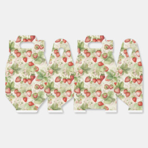 field of ripe, red strawberries favour box