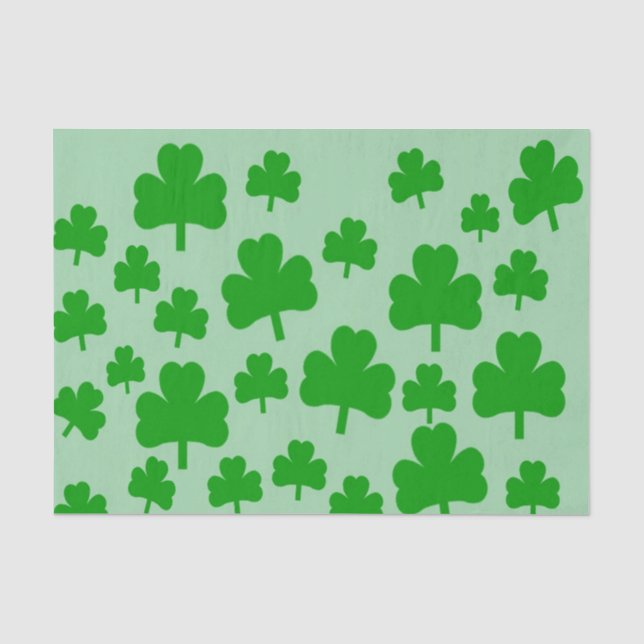 Field of Shamrocks Gifts tissue paper (Front)