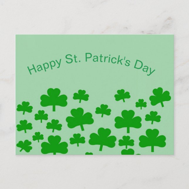 Field of Shamrocks Postcard (Front)