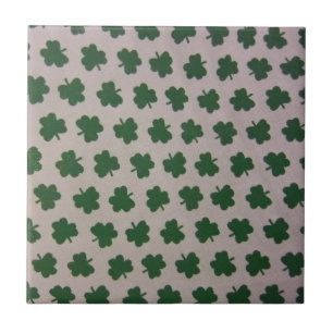 Field of Shamrocks Tile