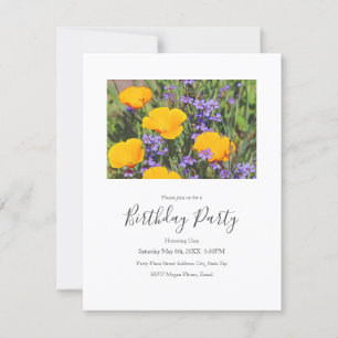 'Field of Spring Flowers'  Invitation