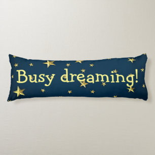 Field of Stars on Deep Midnight Blue Sky Body Cushion