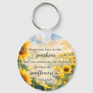 Field of Sunflowers – Watercolor Sunflower Key Ring