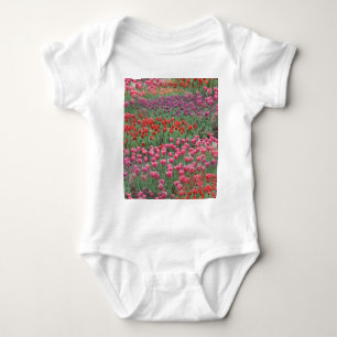 Field Of Tulips Baby Bodysuit