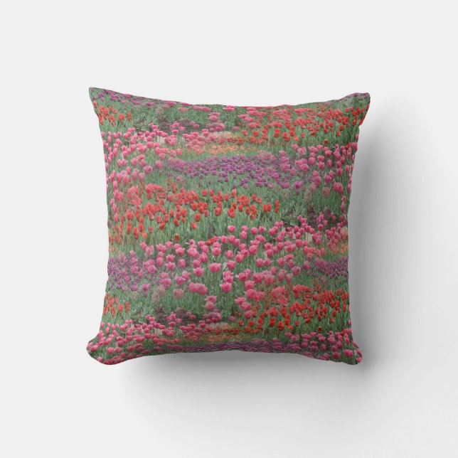 Field Of Tulips Cushion (Front)