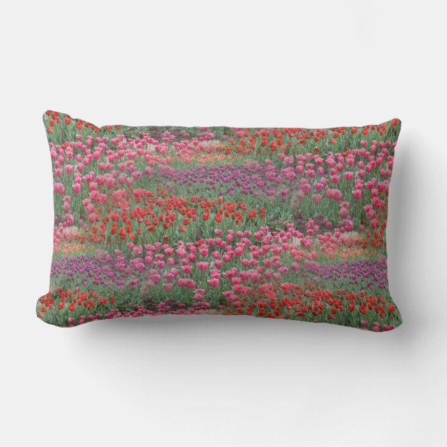 Field Of Tulips Lumbar Cushion (Front)