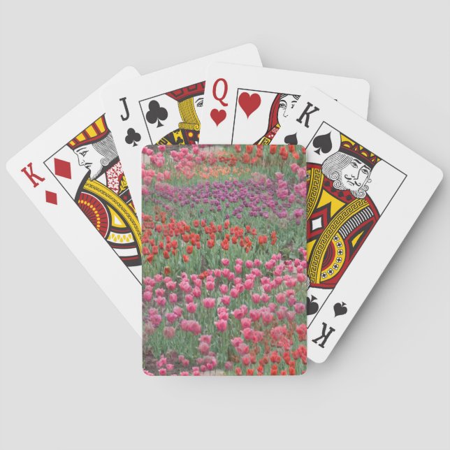 Field Of Tulips Playing Cards (Back)