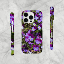 Field of Violets in Holland, Cell Phone Case