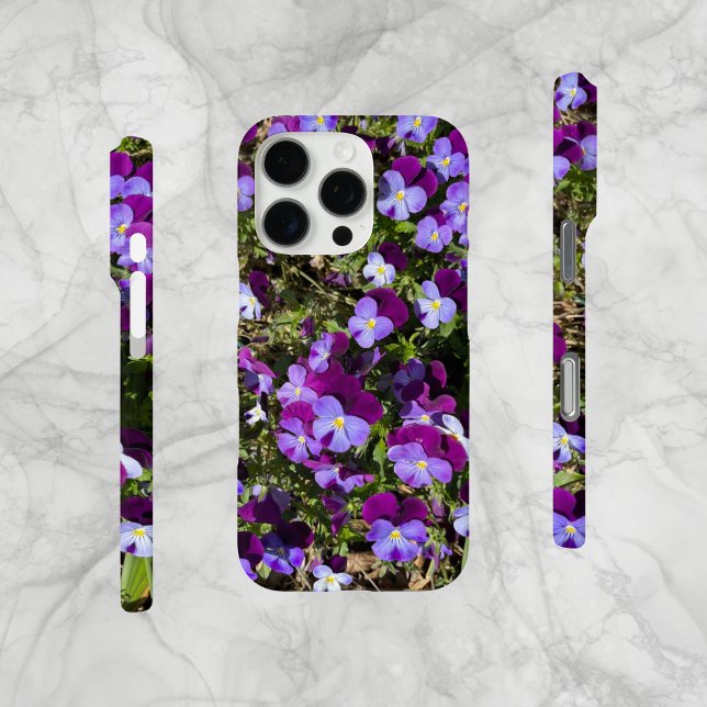 Field of Violets in Holland, Cell Phone Case (Original photo, taken in Holland. Field of violets. iPhone Case-Mate cell phone case.)