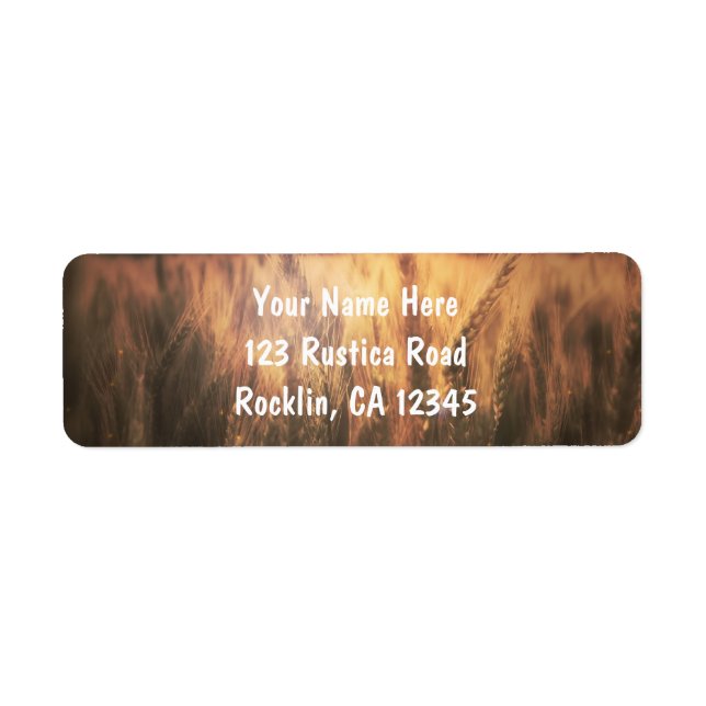 Field of Wheat Rustic Country Wedding Invitation (Front)