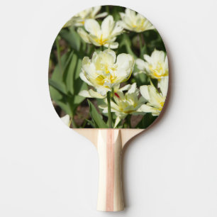 Field of white tulips Photo Ping Pong Paddle