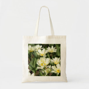 Field of white tulips Photo Tote Bag