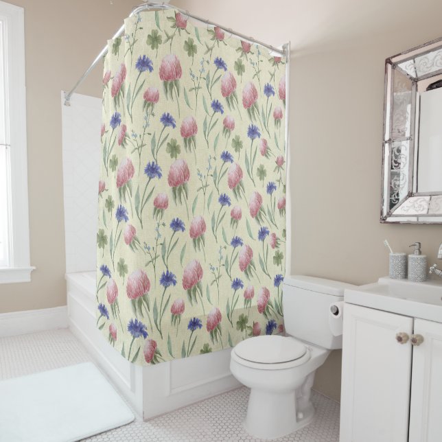 Field of Wild Flowers Shower Curtain (In Situ)