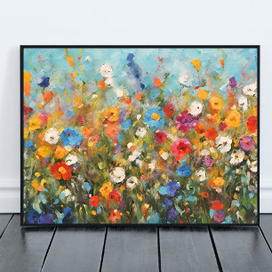 Field of Wildflowers unframed Poster
