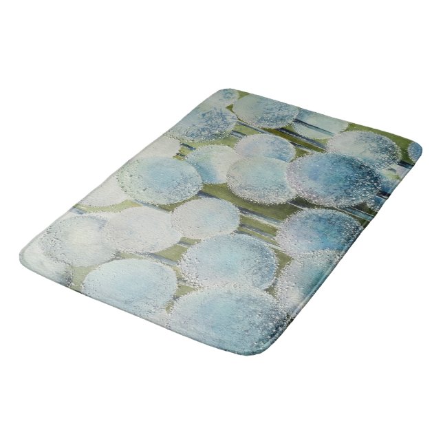 Field of Wishes Watercolor  Bath Mat (Angled)