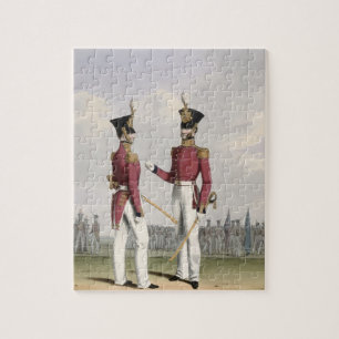Field Officers of the Royal Marines, plate 2 from Jigsaw Puzzle