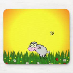 Field Sheep Mouse Pad