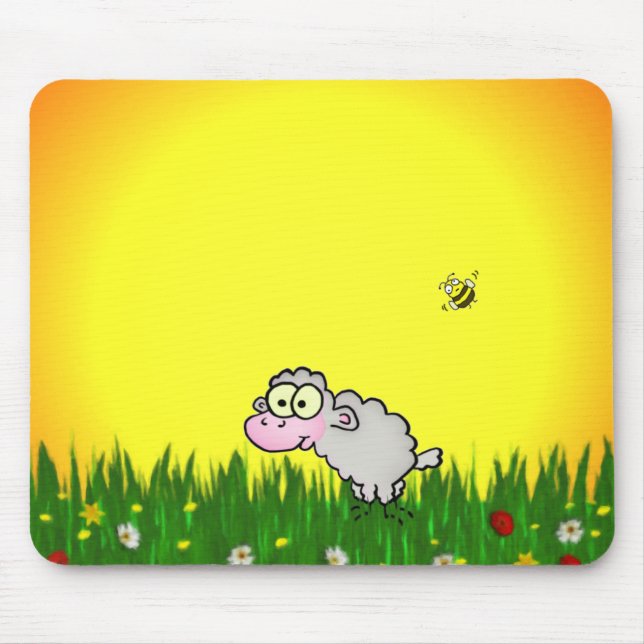 Field Sheep Mouse Pad (Front)