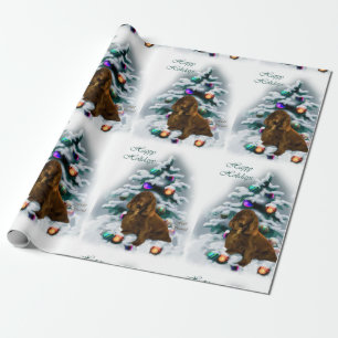 Field Spaniel Christmas Wrapping Paper