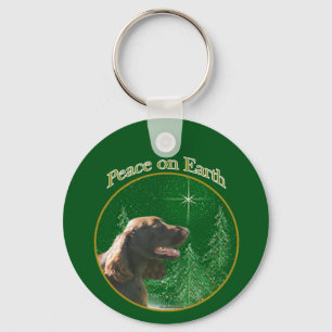 Field Spaniel Peace Keychain