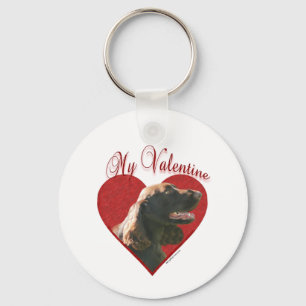 Field Spaniel Valentine Key Ring