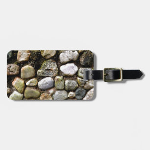 Field Stone, rocks, distressed stone, rustic stone Luggage Tag