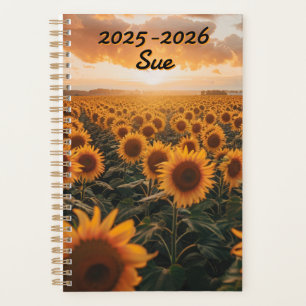  Field Sunflowers Sun Setting View  Planner