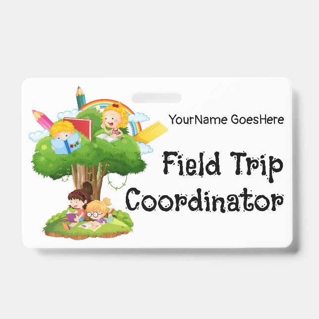 Field Trip Coordinator ID Badge (Front)