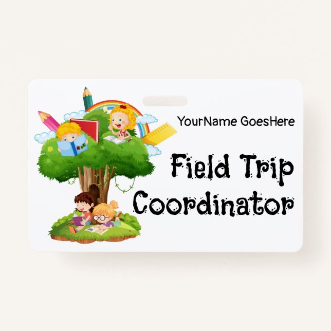 Field Trip Coordinator ID Badge (Front)