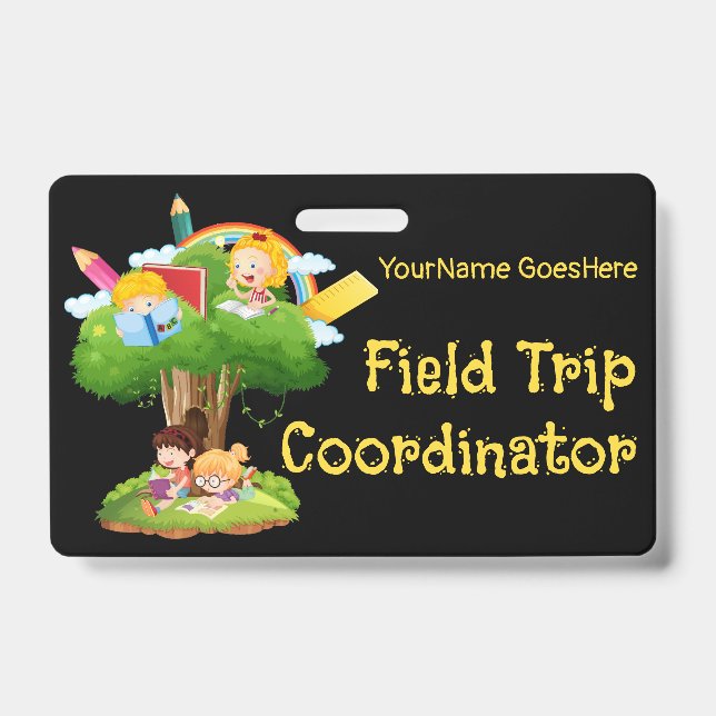 Field Trip Coordinator ID Badge (Front)