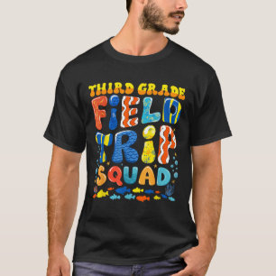 Field Trip Squad Fish Aquarium 3rd Grade Teacher S T-Shirt