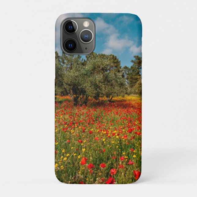 field with flowers and trees Case-Mate iPhone case (Back)