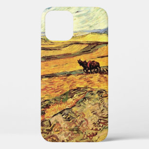 Field with Ploughman and Mill by Vincent van Gogh iPhone 12 Case