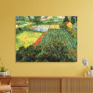 Field with Poppies by Vincent van Gogh Canvas Print