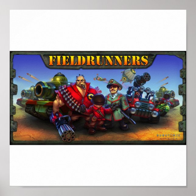 Fieldrunners Poster (Front)