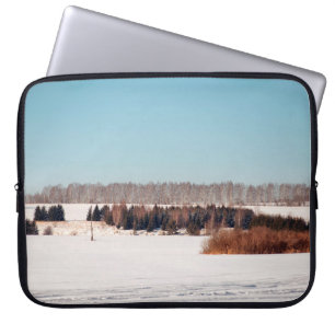 Fields and forests of central Russia. architecture Laptop Sleeve
