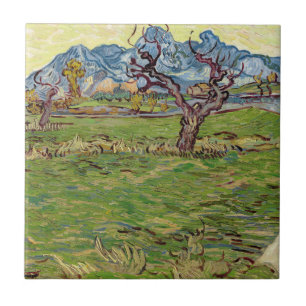 Fields near the Alpilles Vincent van Gogh  Tile